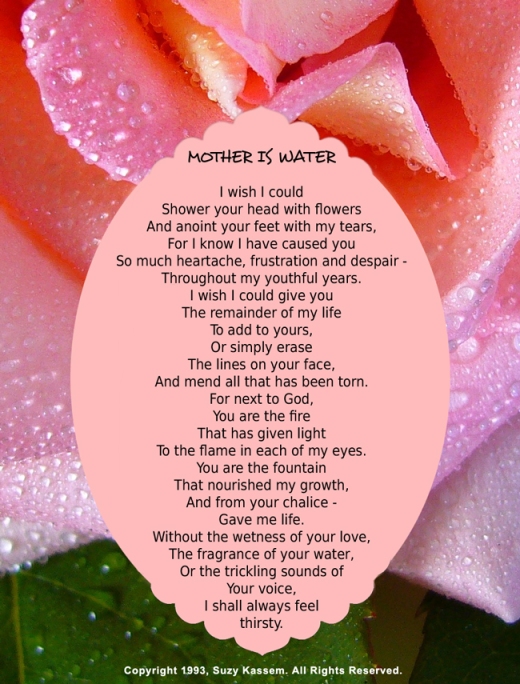 Mother is Water Suzy Kassem Poetry